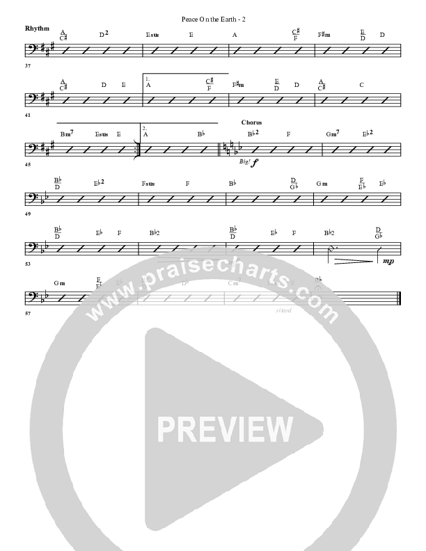 Peace On Earth Rhythm Chart (G3 Worship)