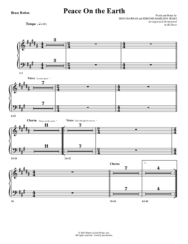 Peace On Earth Synth Brass (G3 Worship)