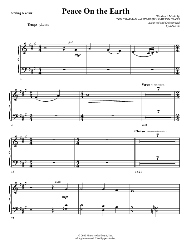 Peace On Earth Synth Strings (G3 Worship)