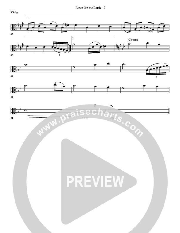 Peace On Earth Viola (G3 Worship)