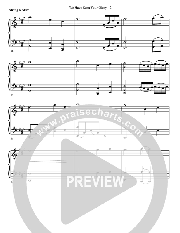 We Have Seen Your Glory Synth Strings (G3 Worship)