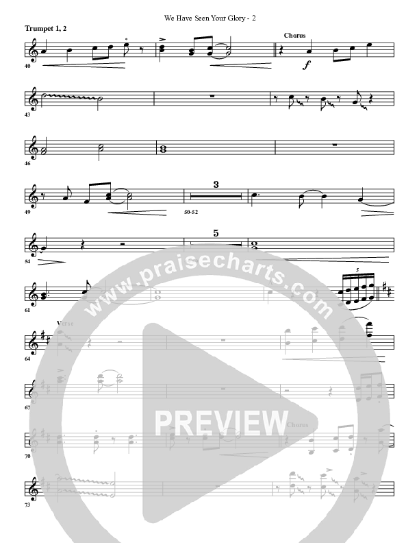 We Have Seen Your Glory Trumpet 1,2 (G3 Worship)