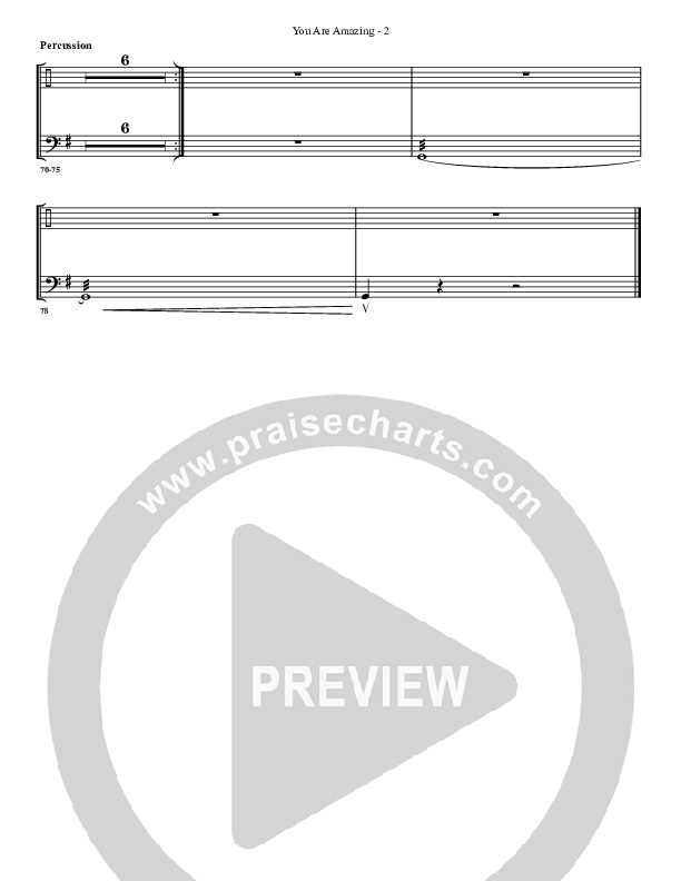 You Are Amazing Percussion (G3 Worship)