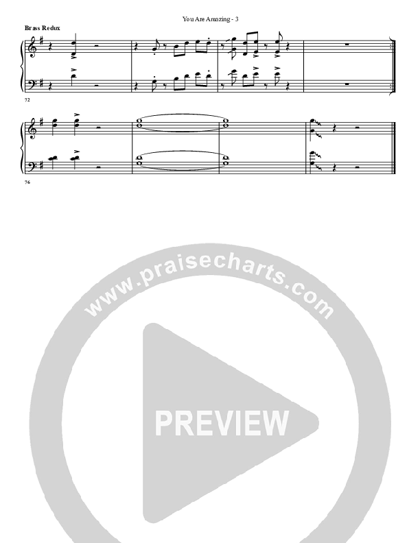 You Are Amazing Synth Brass (G3 Worship)