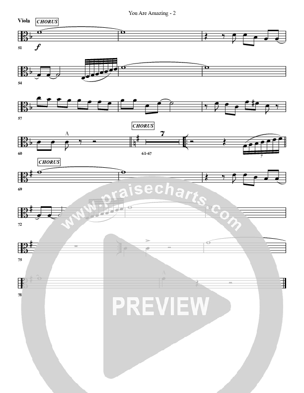 You Are Amazing Viola (G3 Worship)