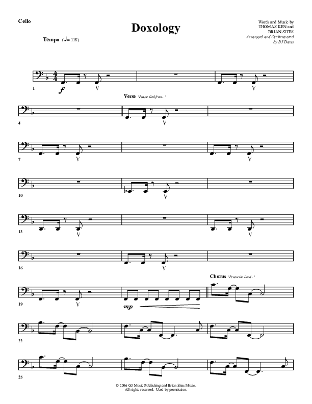 Doxology Cello (G3 Worship)