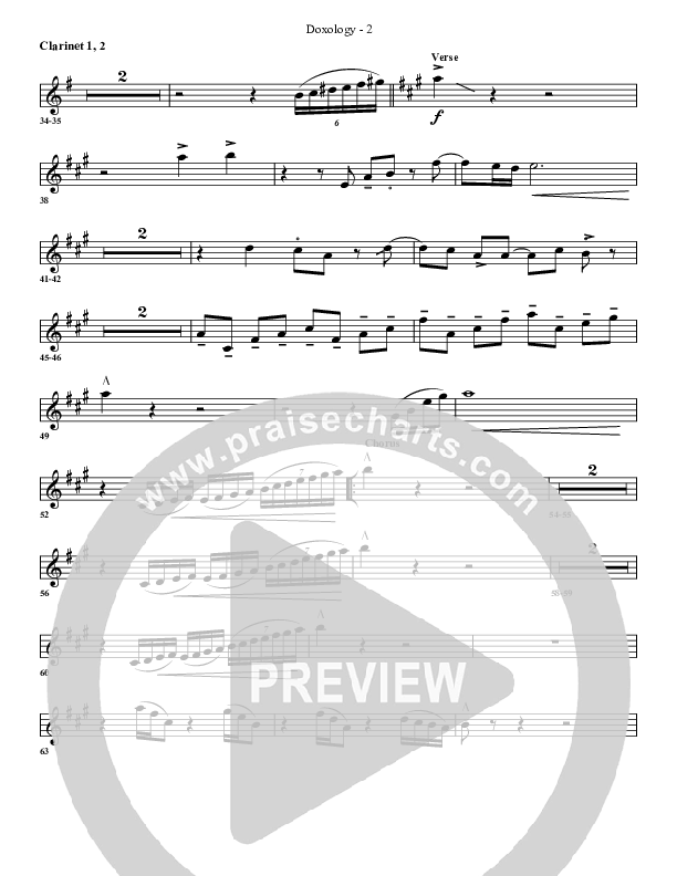 Doxology Clarinet 1/2 (G3 Worship)