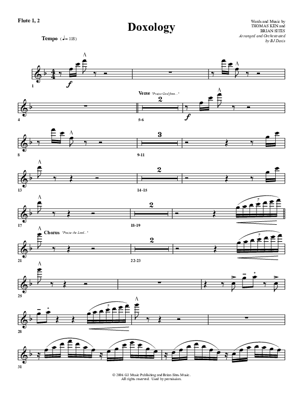 Doxology Flute 1/2 (G3 Worship)