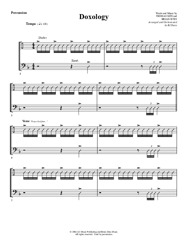 Doxology Percussion (G3 Worship)