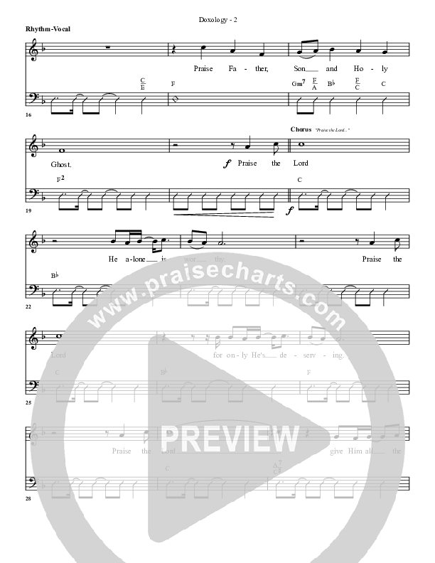 Doxology Rhythm/Vocal (G3 Worship)