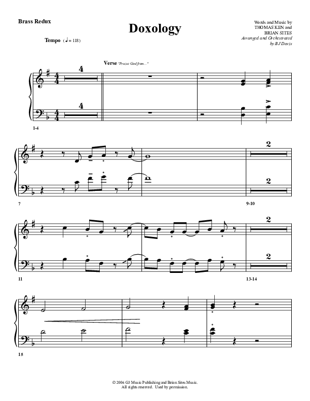 Doxology Synth Brass (G3 Worship)