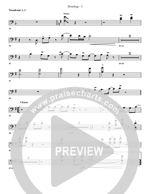 Doxology Trombone 1/2 (G3 Worship)