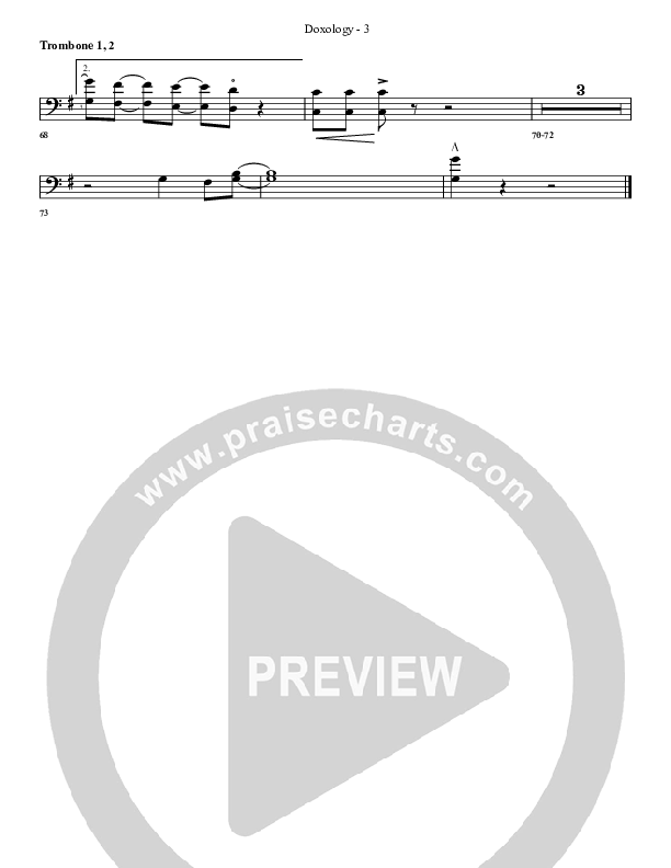 Doxology Trombone 1/2 (G3 Worship)