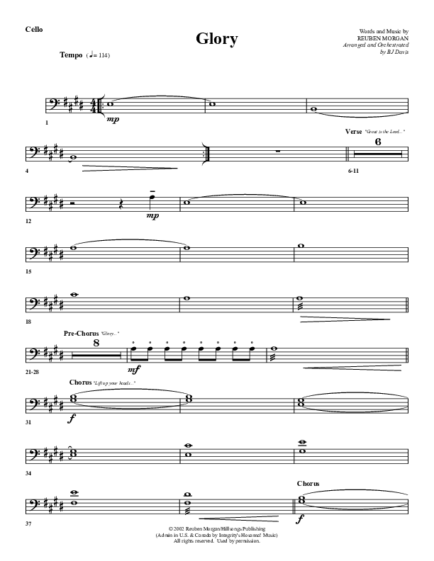 Glory Cello (G3 Worship)
