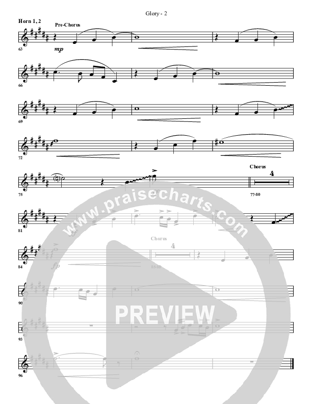 Glory French Horn 1/2 (G3 Worship)