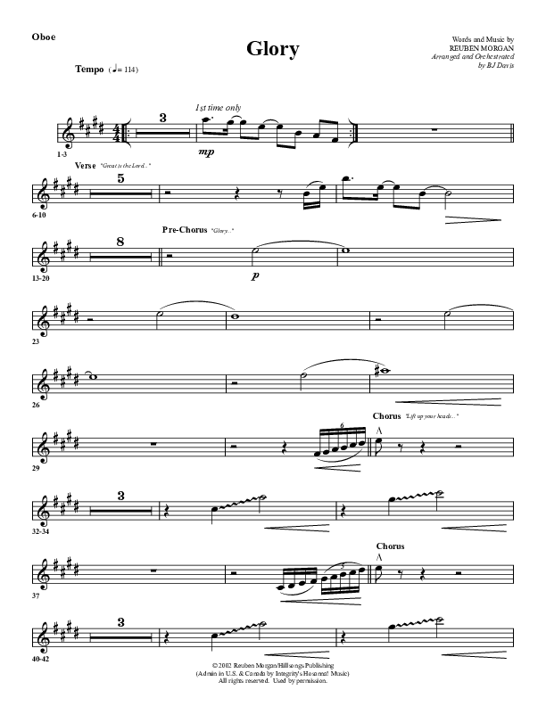 Glory Oboe (G3 Worship)