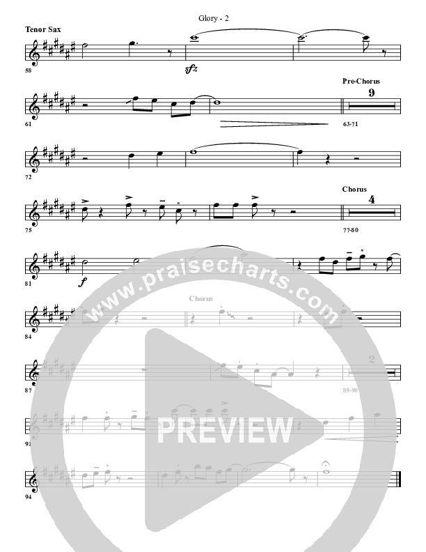 Glory Tenor Sax 2 (G3 Worship)