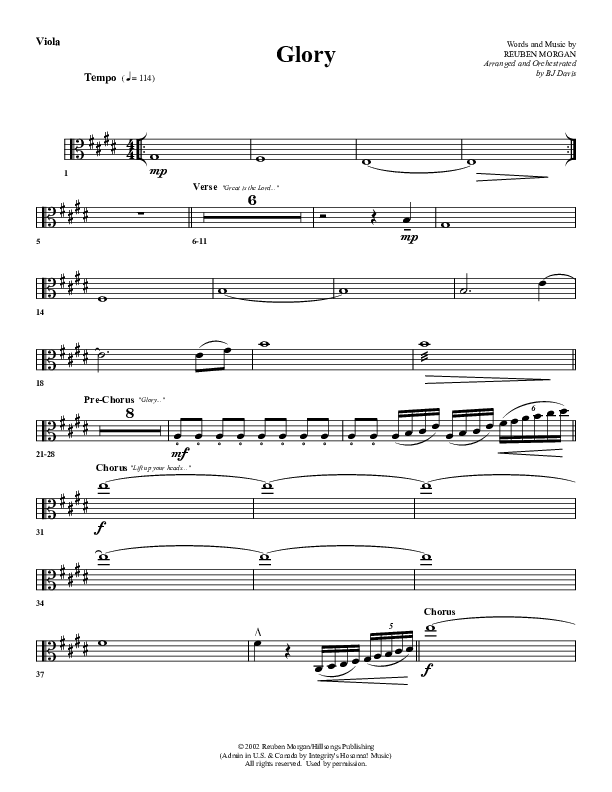 Glory Viola (G3 Worship)