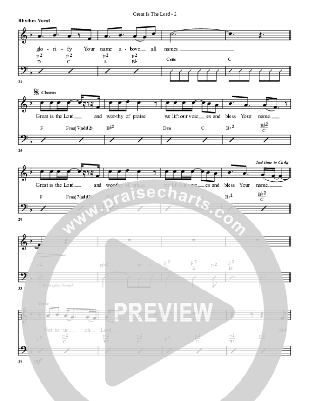 Great Is The Lord Rhythm/Vocal (G3 Worship)