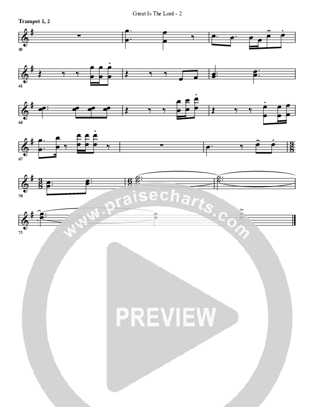Great Is The Lord Trumpet 1,2 (G3 Worship)