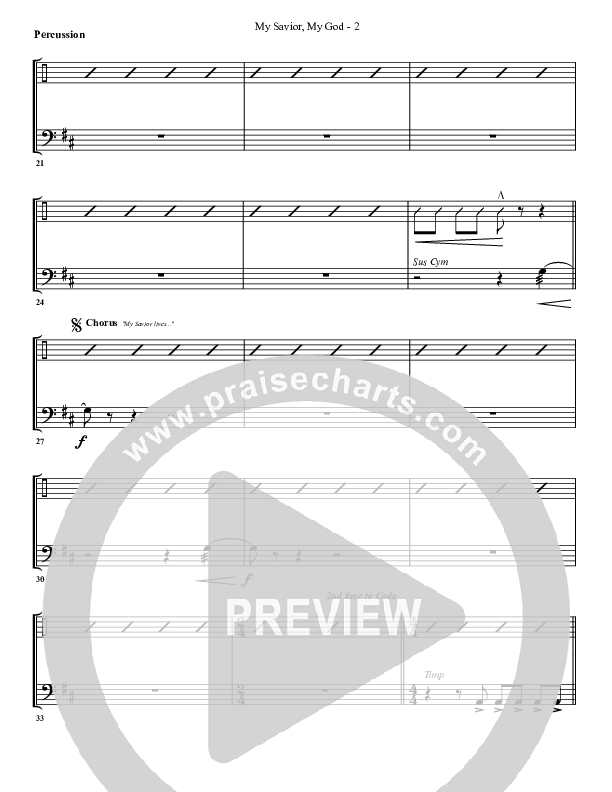 My Savior My God Percussion (G3 Worship)