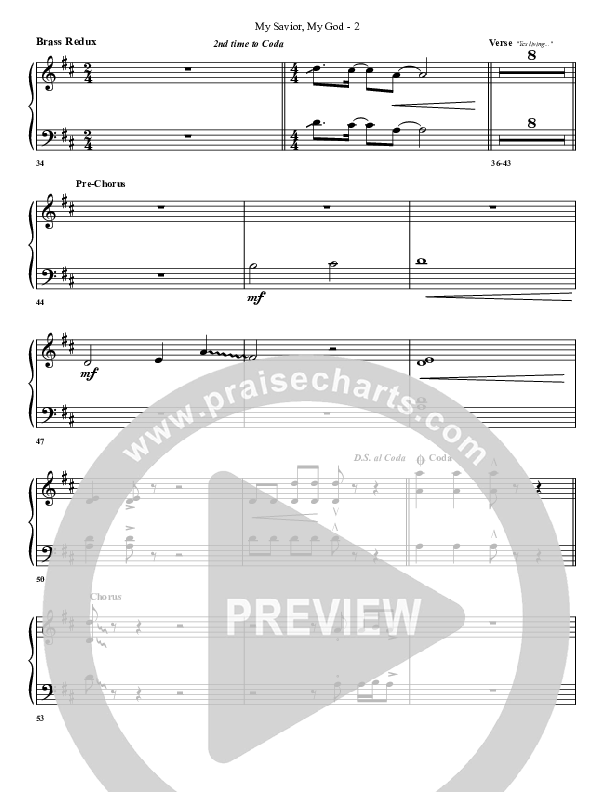 My Savior My God Synth Brass (G3 Worship)