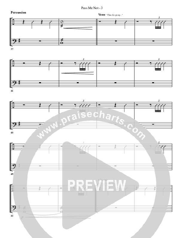 Pass Me Not Percussion (G3 Worship)