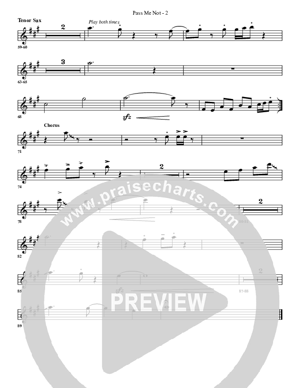Pass Me Not Tenor Sax 2 (G3 Worship)