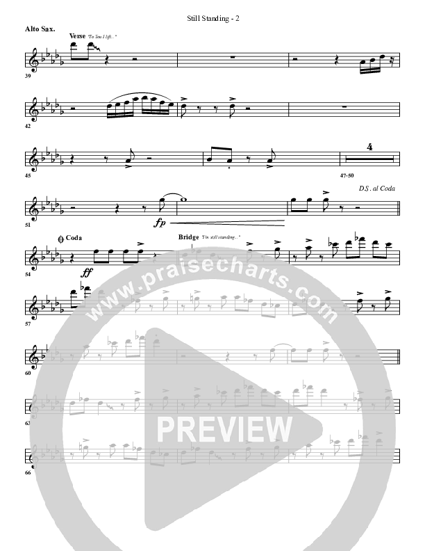 Still Standing Alto Sax (G3 Worship)
