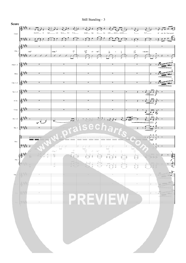 Still Standing Conductor's Score (G3 Worship)
