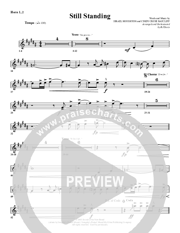 Still Standing French Horn 1/2 (G3 Worship)