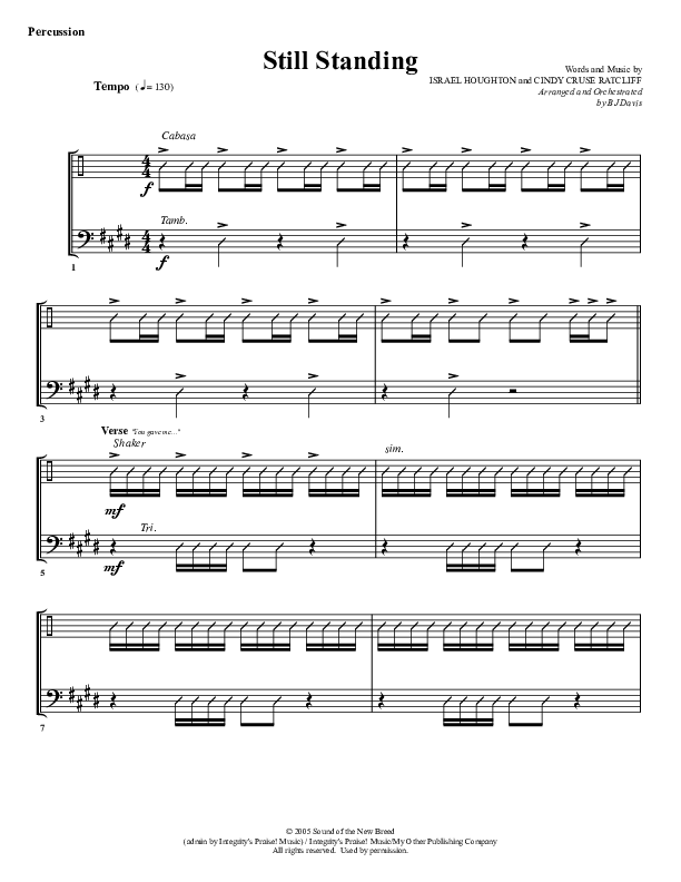 Still Standing Percussion (G3 Worship)