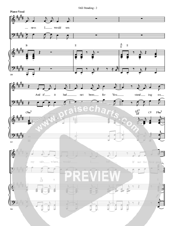 Still Standing Piano/Vocal (G3 Worship)