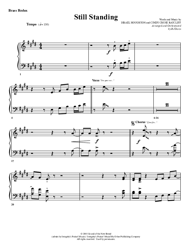 Still Standing Synth Brass (G3 Worship)