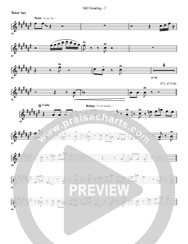 Still Standing Tenor Sax 2 (G3 Worship)