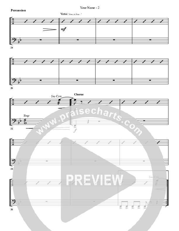 Your Name Percussion (G3 Worship)