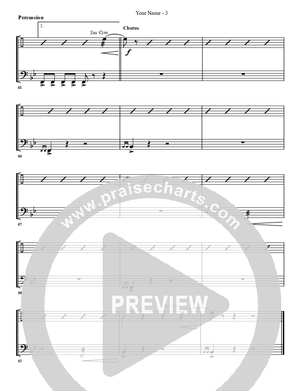 Your Name Percussion (G3 Worship)