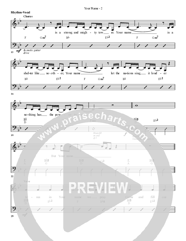 Your Name Rhythm/Vocal (G3 Worship)