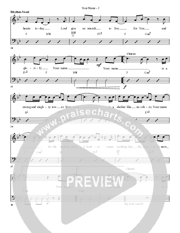 Your Name Rhythm/Vocal (G3 Worship)