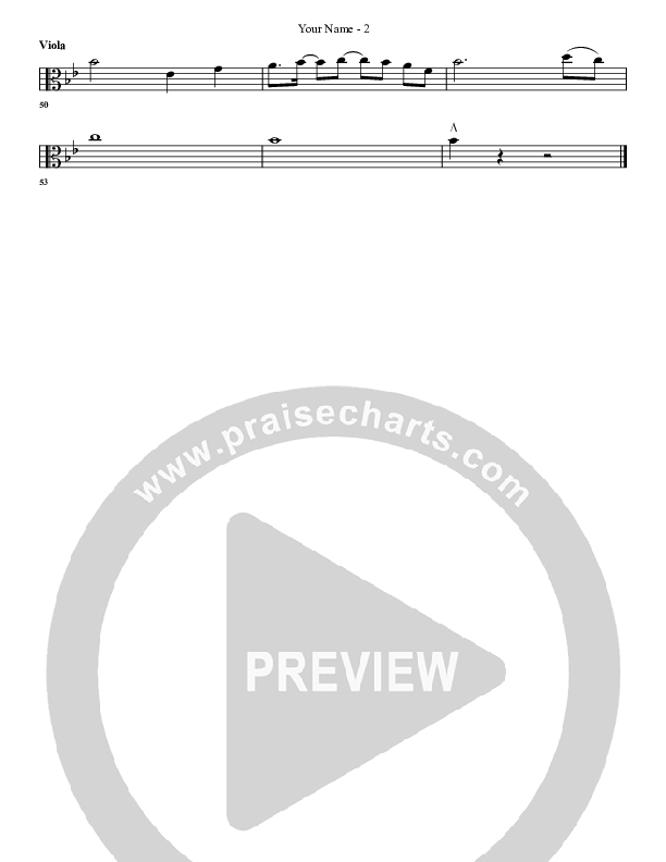 Your Name Viola (G3 Worship)