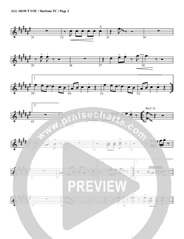 All About You Bari Sax (G3 Worship)