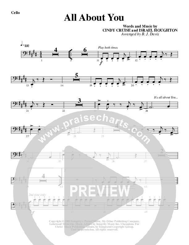 All About You Cello (G3 Worship)