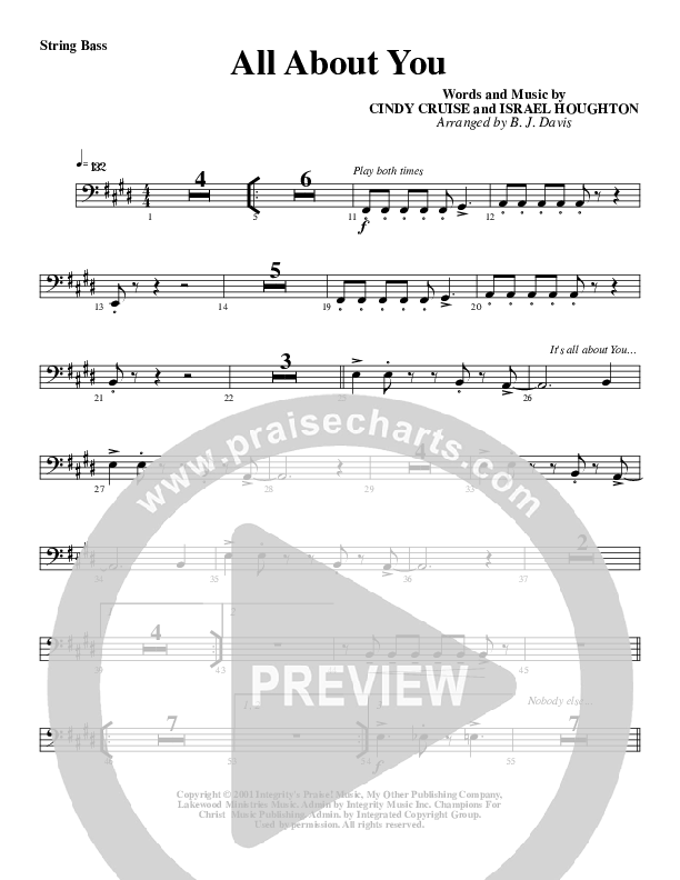 All About You Double Bass (G3 Worship)