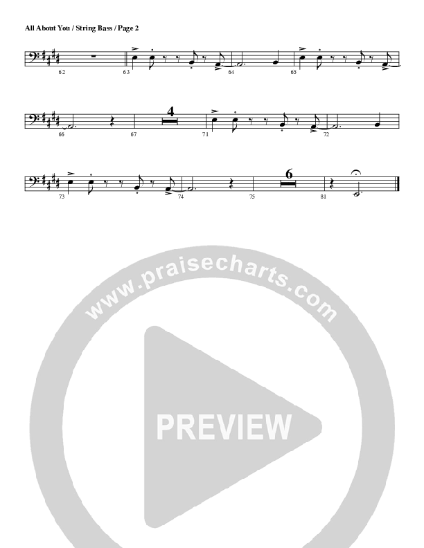 All About You Double Bass (G3 Worship)