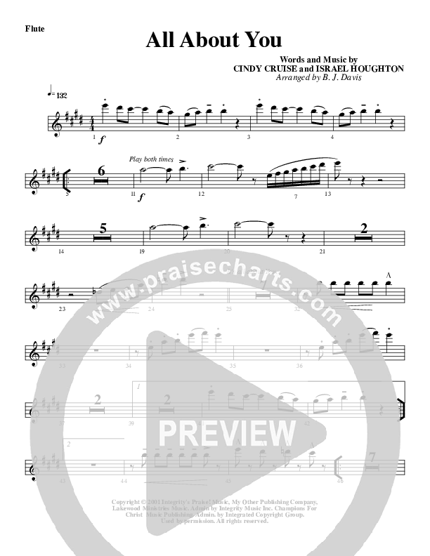 All About You Flute (G3 Worship)