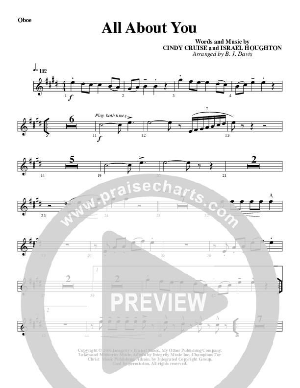 All About You Oboe (G3 Worship)