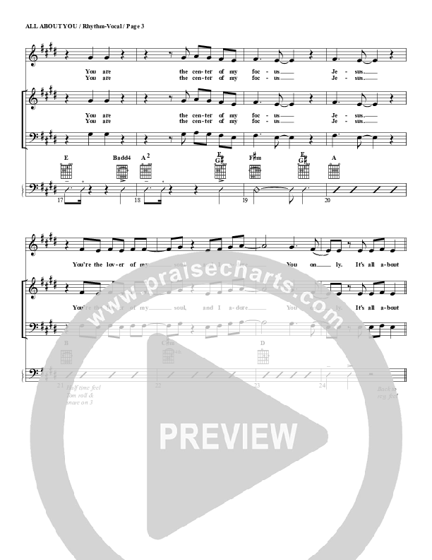 All About You Rhythm/Vocal (G3 Worship)