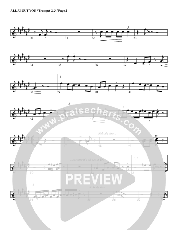 All About You Trumpet 2/3 (G3 Worship)