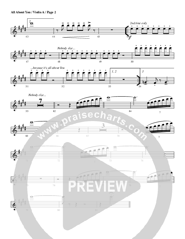 All About You Violin 1 (G3 Worship)
