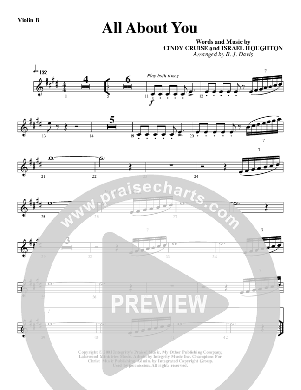 All About You Violin 2 (G3 Worship)